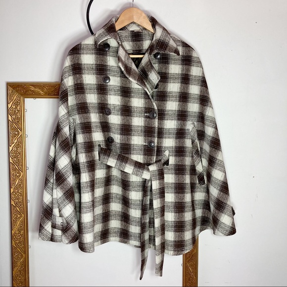 Jockey Plaid Cape Wool Blend - Picture 1 of 7